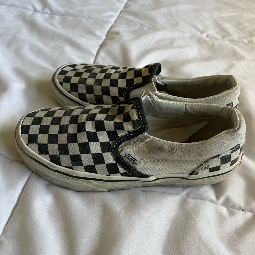 Girls Checkered Vans slides - Picture 4 of 7